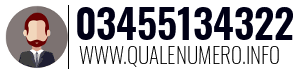 Numero di telefono 03455134322 03455134322
