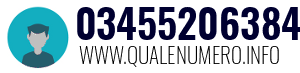 Numero di telefono 03455206384 03455206384