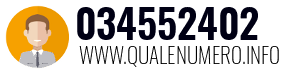 Numero di telefono 034552402 034552402