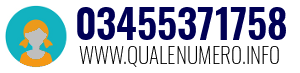 Numero di telefono 03455371758 03455371758