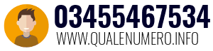 Numero di telefono 03455467534 03455467534