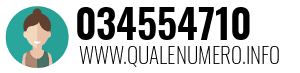 Numero di telefono 034554710 034554710