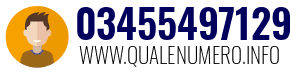 Numero di telefono 03455497129 03455497129