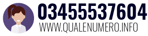Numero di telefono 03455537604 03455537604
