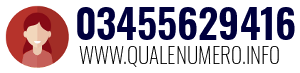 Numero di telefono 03455629416 03455629416