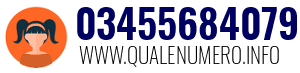 Numero di telefono 03455684079 03455684079