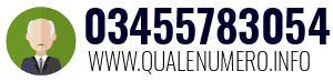 Numero di telefono 03455783054 03455783054