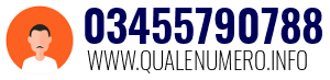 Numero di telefono 03455790788 03455790788