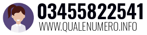 Numero di telefono 03455822541 03455822541