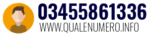 Numero di telefono 03455861336 03455861336