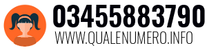 Numero di telefono 03455883790 03455883790