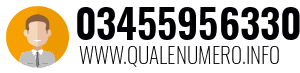 Numero di telefono 03455956330 03455956330