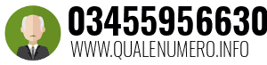 Numero di telefono 03455956630 03455956630