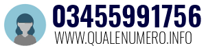 Numero di telefono 03455991756 03455991756