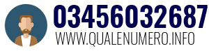 Numero di telefono 03456032687 03456032687