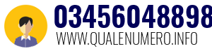 Numero di telefono 03456048898 03456048898