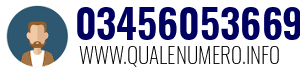 Numero di telefono 03456053669 03456053669