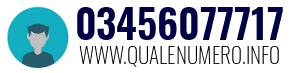 Numero di telefono 03456077717 03456077717