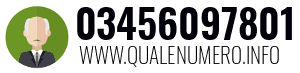 Numero di telefono 03456097801 03456097801