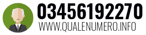 Numero di telefono 03456192270 03456192270