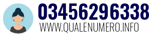 Numero di telefono 03456296338 03456296338