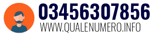 Numero di telefono 03456307856 03456307856