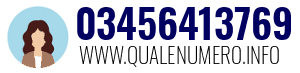 Numero di telefono 03456413769 03456413769