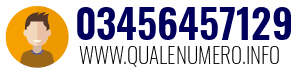 Numero di telefono 03456457129 03456457129