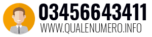 Numero di telefono 03456643411 03456643411