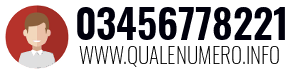 Numero di telefono 03456778221 03456778221