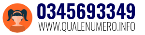 Numero di telefono 0345693349 0345693349