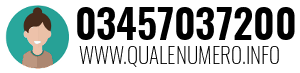 Numero di telefono 03457037200 03457037200