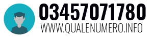 Numero di telefono 03457071780 03457071780