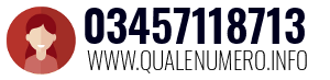 Numero di telefono 03457118713 03457118713
