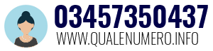 Numero di telefono 03457350437 03457350437
