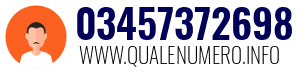Numero di telefono 03457372698 03457372698
