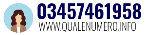 Numero di telefono 03457461958 03457461958