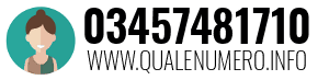 Numero di telefono 03457481710 03457481710