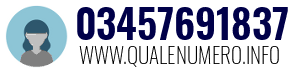 Numero di telefono 03457691837 03457691837