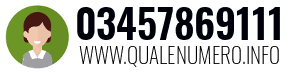 Numero di telefono 03457869111 03457869111