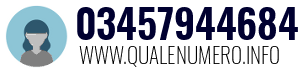 Numero di telefono 03457944684 03457944684