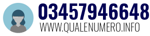 Numero di telefono 03457946648 03457946648
