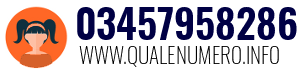 Numero di telefono 03457958286 03457958286