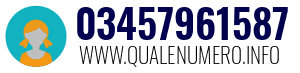 Numero di telefono 03457961587 03457961587
