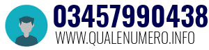 Numero di telefono 03457990438 03457990438