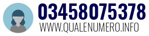 Numero di telefono 03458075378 03458075378