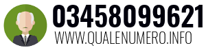 Numero di telefono 03458099621 03458099621