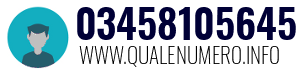 Numero di telefono 03458105645 03458105645