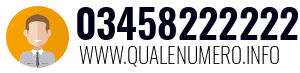 Numero di telefono 03458222222 03458222222