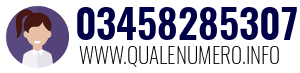 Numero di telefono 03458285307 03458285307